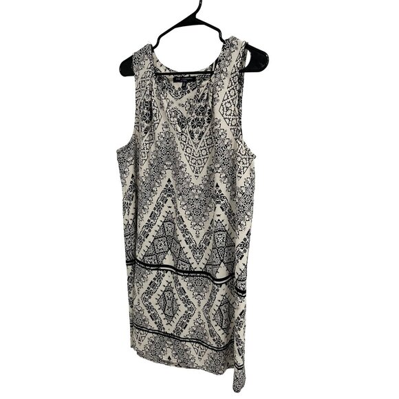 One Clothing Los Angeles Sleeveless Printed Tunic Dress Sz L - Picture 3 of 8